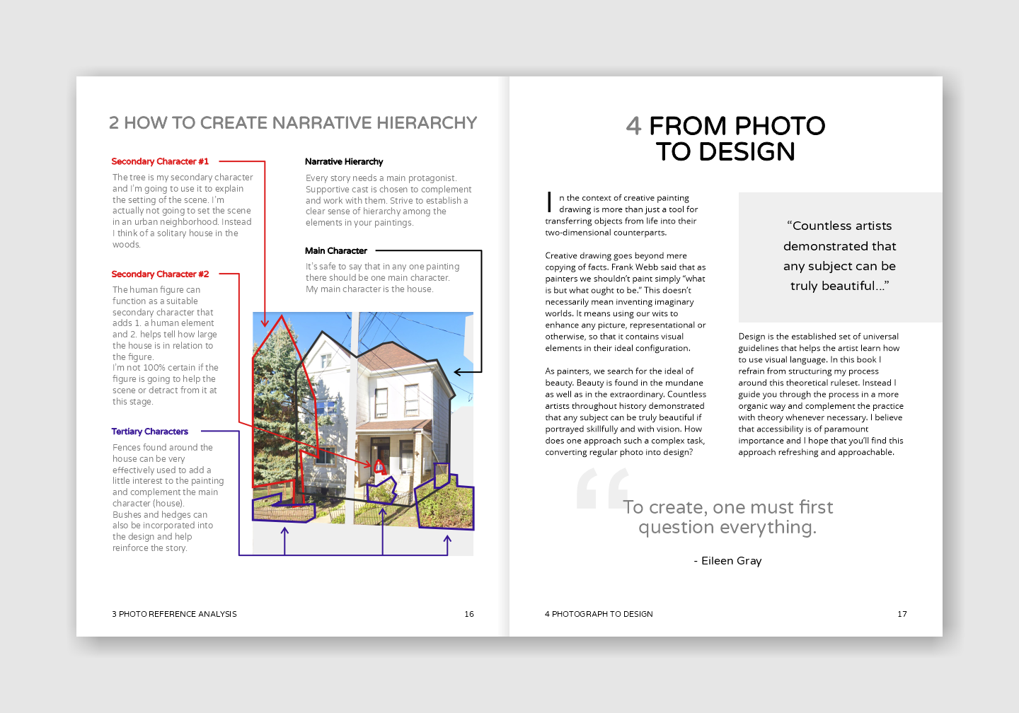 Sample Pages for Daniel Novotny's How to Paint Watercolor: Book 1 - Design Paintings from Photos